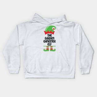 Funny Gardener Plant Lover The Garden Gangster Elf Kids Hoodie